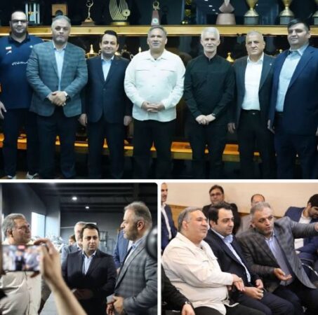رئیس کمیسیون اقتصادی مجلس و مدیرعامل بانک صادرات ایران در اردوی ملیپوشان وزنهبرداری/ اهدای نشان ویژه فدراسیون وزنهبرداری به محسن سیفی به پاس حمایت از قهرمانان کشور رئیس کمیسیون اقتصادی مجلس و مدیرعامل بانک صادرات ایران در اردوی ملیپوشان وزنهبرداری/ اهدای نشان ویژه فدراسیون وزنهبرداری به محسن سیفی به پاس حمایت از قهرمانان کشور