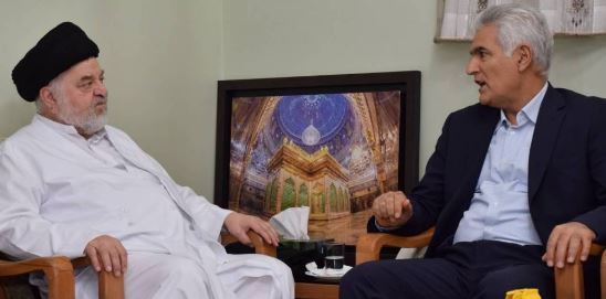 دیدار و گفتگوی دکتر بهزاد شیری مدیر عامل پست بانک ایران با حضرت آیت ا….سید جواد شهرستانی در قم دیدار و گفتگوی دکتر بهزاد شیری مدیر عامل پست بانک ایران با حضرت آیت ا….سید جواد شهرستانی در قم