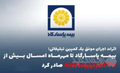 اثرات اجرای موفق یک کمپین تبلیغاتی؛ بیمه پاسارگاد تا مهرماه امسال بیش از ”۲۲۵هزاربیمه‌نامه“ صادر کرد