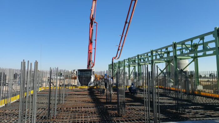 پیشرفت پروژه احیا اقلید با تکمیل بتن‌ریزی فونداسیون Cooling Tower