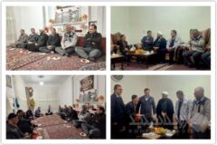 دیدار مدیر حوزه مدیرعامل صبانور با خانواده شهدای دوران دفاع مقدس در بیجار