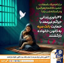 ۴۶ بانوی زندانی جرائم غیرعمد با حمایت بانک سپه به کانون خانواده بازگشتند