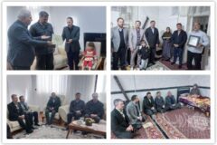 دیدار و عیادت مدیر حوزه ریاست مدیرعامل صبانور با خانواده‌های معظم شهدای اسدآباد