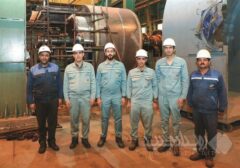 تراشکاری موفقیت‌آمیز کلکتور آرمیچر ۶۰ تنی در کارگاه برق تعمیرگاه مرکزی