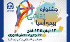 جشنواره نقاشی بیمه آسیا با درخشش ۶۶  برگزیده