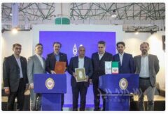 امضای تفاهم‌نامه همکاری بانک ملی ایران و شرکت ”پالایش نفت آفتاب“ در نمایشگاه ایران پتروکم