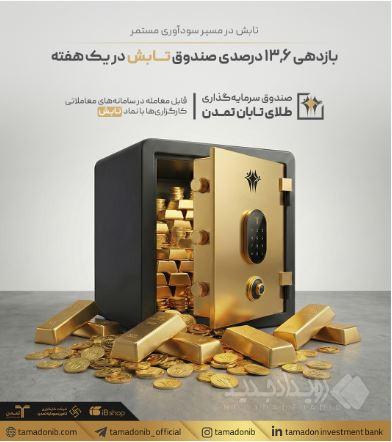 بازدهی ۱۳٫۶ درصدی صندوق «تابش» در یک هفته‌