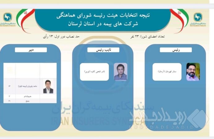 اعتماد دوباره اعضای شورای هماهنگی شرکت‌های بیمه استان لرستان به ستار قهرمانی