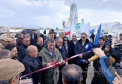 افتتاح پروژه راه‌سازی و توسعه شبکه حمل و نقل جاده ابریشم توسط معاون اجرایی رئیس جمهور