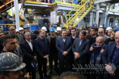 کارخانه تولید مفتول مسی سرچشمه با حضور وزیر صمت افتتاح شد
