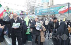 برپایی ایستگاه فرهنگی بانک سپه در مسیر راهپیمایی یوم الله ۲۲ بهمن