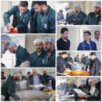 طبخ هزار پرس غذای گرم توسط خادمین منطقه۹