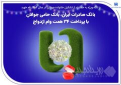 بانک صادرات ایران، بانک حامی جوانان با پرداخت ۳۴ همت وام ازدواج