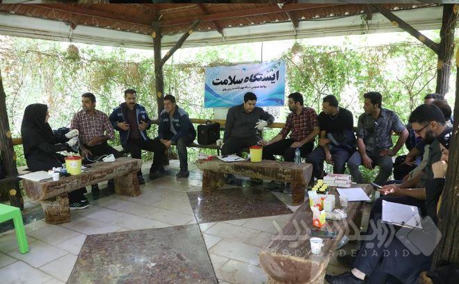 برپایی «ایستگاه سلامت» در پارک آهنشهر بافق