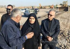 بازدید وزیر راه و شهرسازی از بازسازی محل تعرض دشمن به تاسیسات ریلی