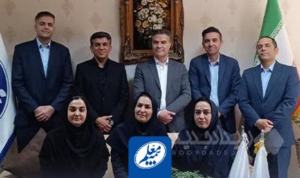 بازدید مدیرعامل بیمه معلم از شعبه همدان