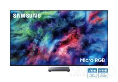 تلویزیون Micro RGB سامسونگ تاییدیه‌های سلامت بصری را از VDE دریافت کرد