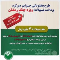 طرح بخشودگی جرائم تسهیلاتی در دوره جنگ رمضان در پست بانک ایران اجرا می‌شود