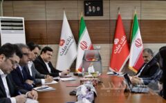 نشست مشترک مدیرعامل بانک ملت و رییس دانشگاه صنعتی شریف با موضوع حمایت از تولیدات علمی و فناورانه