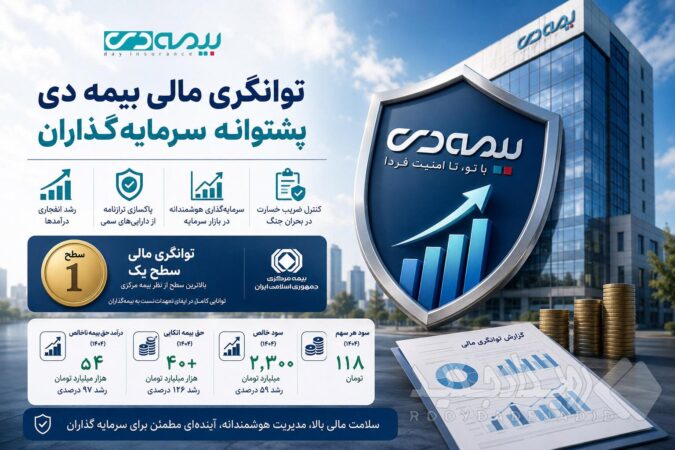توانگری مالی بیمه دی پشتوانه سرمایه‌گذاران