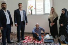 دیدار سرپرست شعبه بیمه دی گنبدکاووس با جانبازان سرافراز