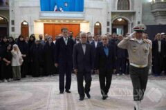 حضور رئیس، مدیران و کارکنان سازمان زمین‌شناسی و اکتشافات معدنی کشور در مرقد بنیان‌گذار انقلاب اسلامی