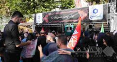 برپایی موکب بانک سینا در مسیر راهپیمایی جاماندگان اربعین حسینی