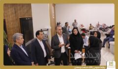 همزمان با آغاز هفته دولت انجام شد؛ استقرار واحد سیار انتقال خون در بانک صنعت و معدن