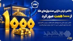 خالص ارزش دارایی صندوق‌های طلا از ۱۰۰۰ همت عبور کرد