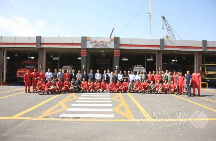آیین پاسداشت حماسه‌آفرینان میدان ایثار در پالایشگاه تهران