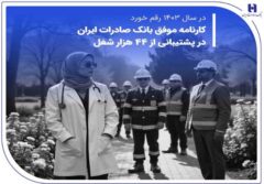 کارنامه موفق بانک صادرات ایران در پشتیبانی از ۴۴ هزار شغل